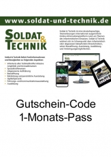 Gutschein-Code für einen 1-Monats-Pass und somit Zugang zu allen Inhalten auf www.soldat-und-technik.de